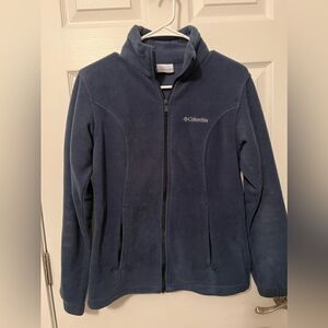 Columbia Jacket navy  Blue Fleece size small